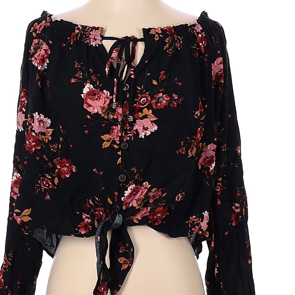 Long sleeve floral blouse X-Large